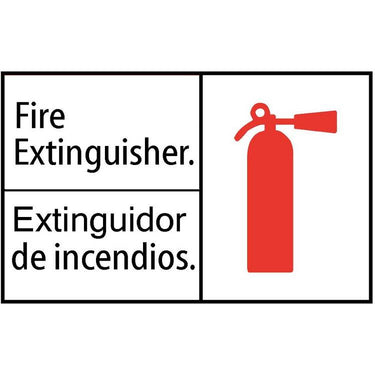 ZING Safety Sign, FIRE EXTINGUISH, 10X14- Model 2903S